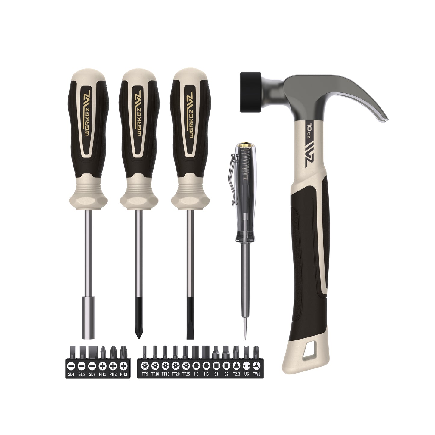 23-Piece Hammer & Screwdriver Set