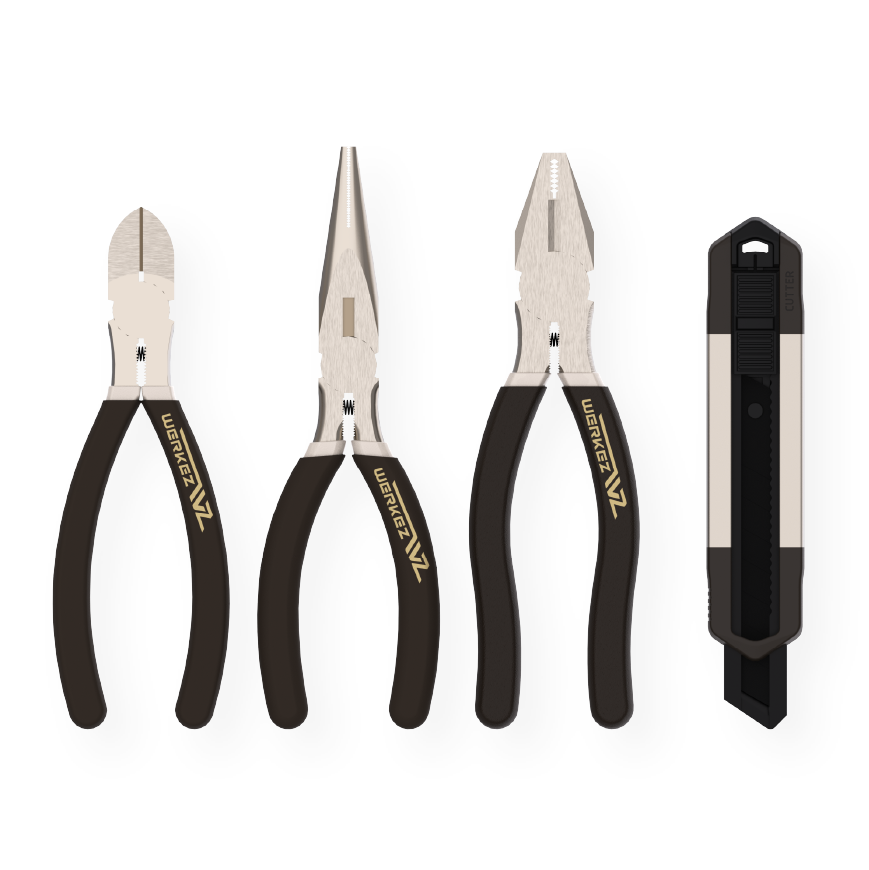 4-Piece Plier and Cutting Tool Set