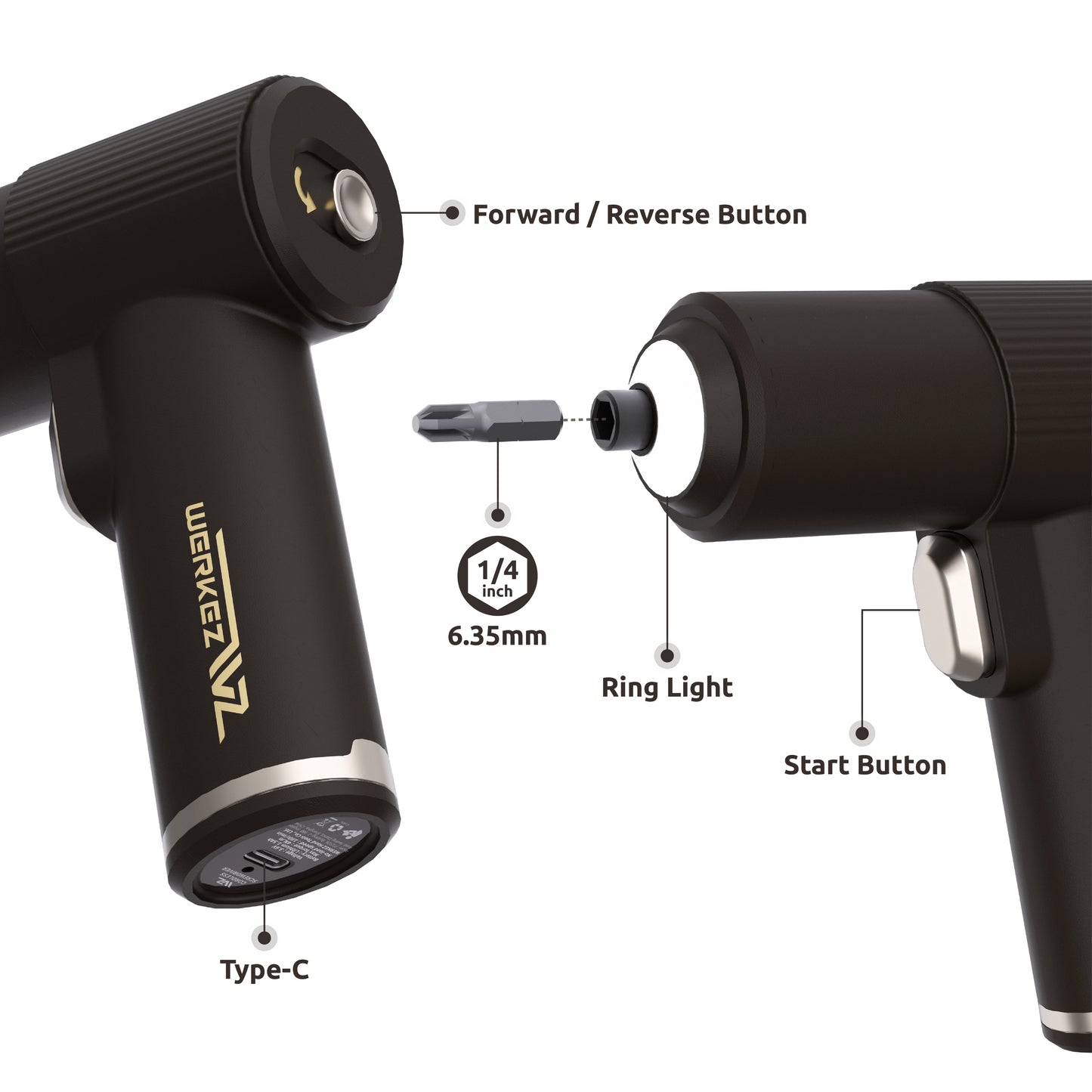 15-piece 3.6 V Cordless Electric  Screwdriver Set