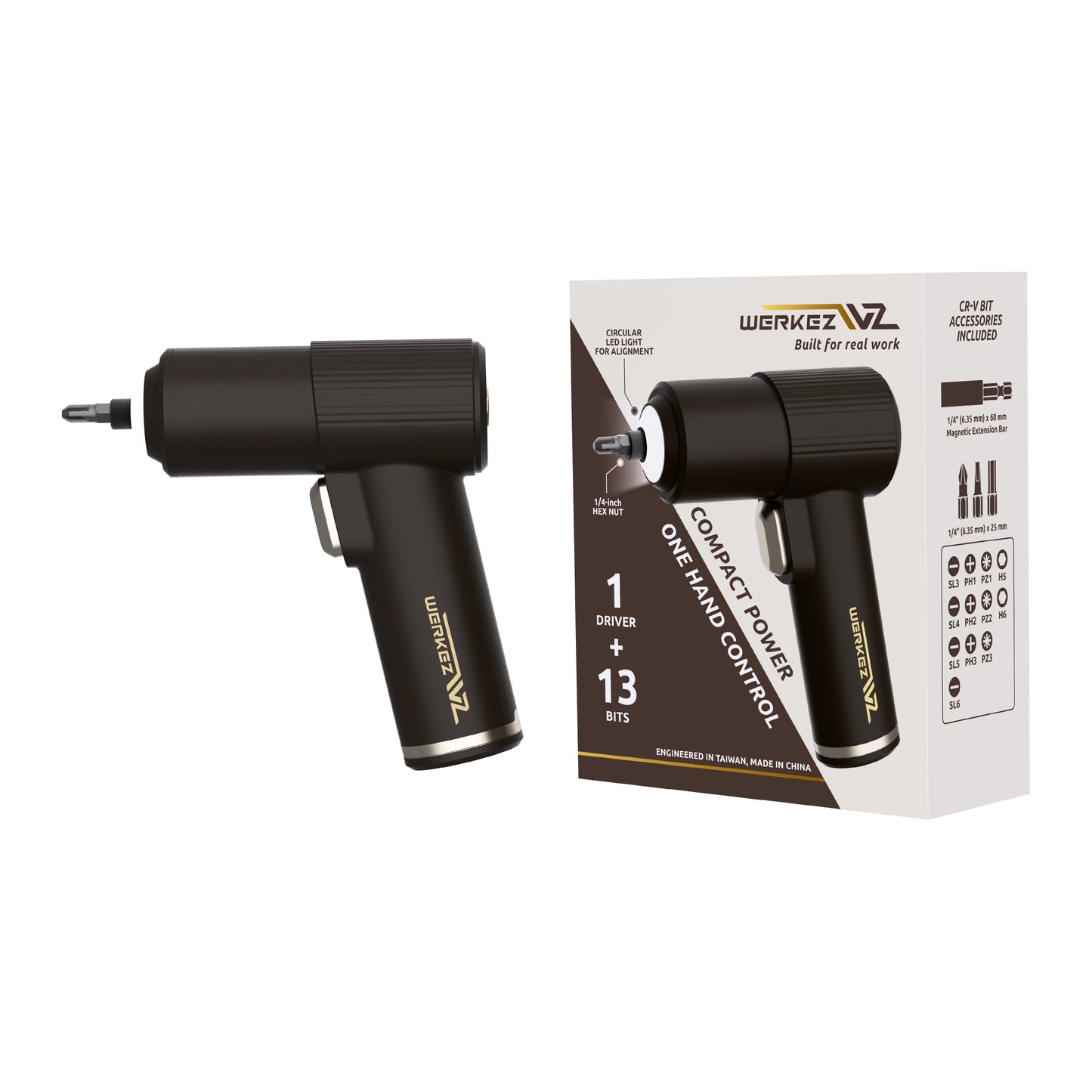 15-piece 3.6 V Cordless Electric  Screwdriver Set