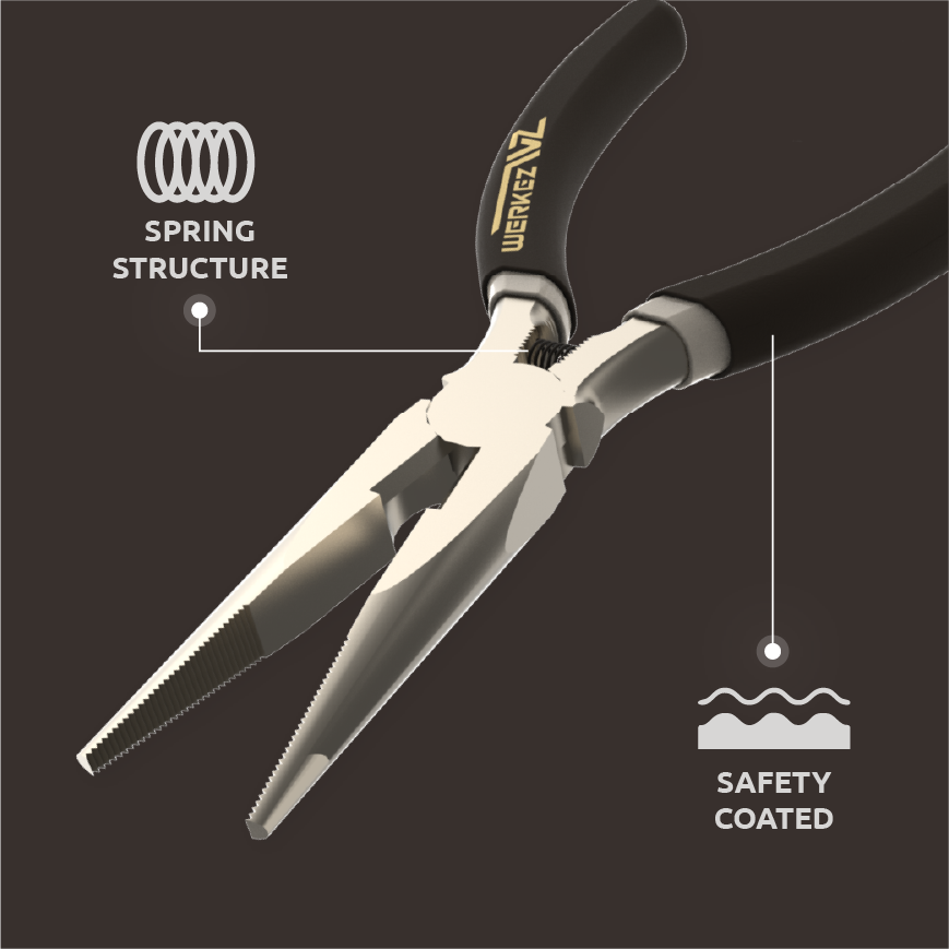 7" (180 mm) Long Nose Pliers