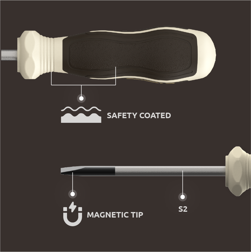 SL6 x 100 mm Slotted Screwdriver